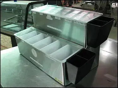 Centro de guarnición de dos niveles San Jamar Ultimate Gourmet