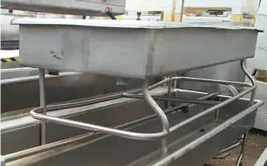 Tanque de Lavado Doble Sani-Matic Acero Inoxidable
