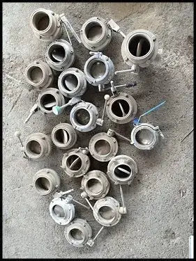 Válvulas de mariposa sanitarias de 2 vías - 4 pulg.