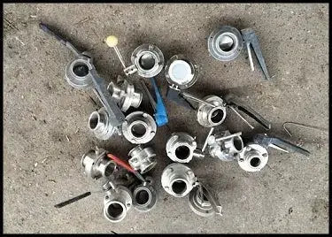 Válvulas de mariposa sanitarias de acero inoxidable - 2 pulg.