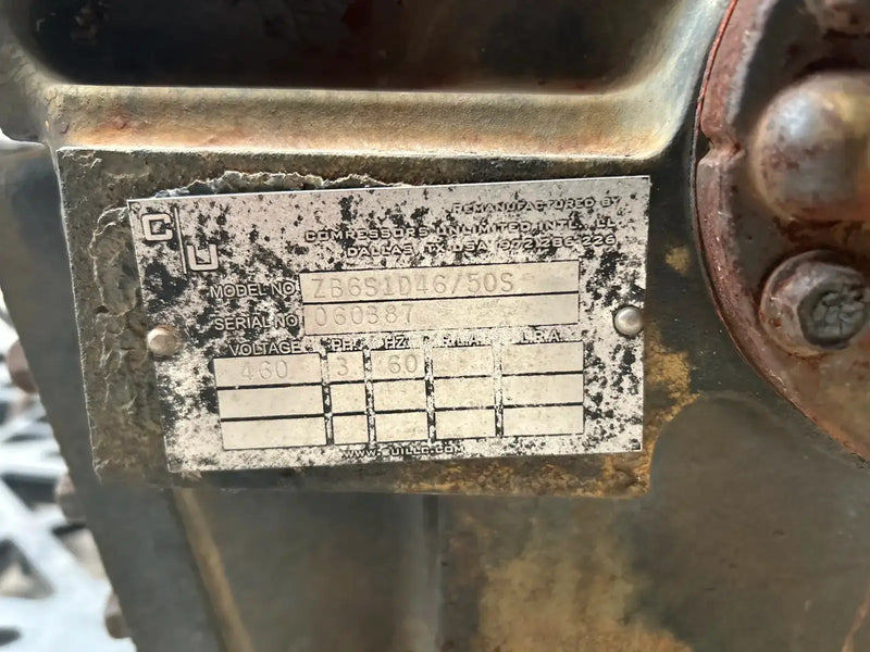 Compresor semihermético York ZB6S1D46/50S (460 voltios, trifásico, 60 Hz)