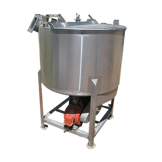 Tanque de retención de acero inoxidable con bomba de descarga - 100 galones