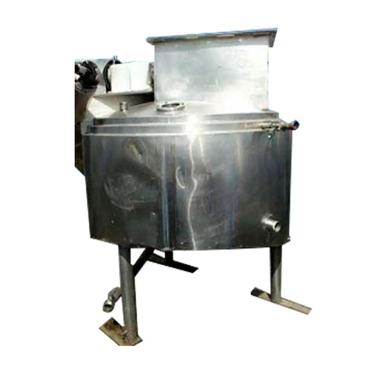 Dome-Top Sloped Bottom Jacketed Mix Tank-350 Gallon