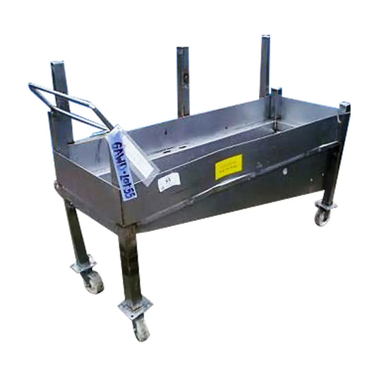 Stainless Steel Rolling Bin- 50 Gallon