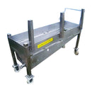 Stainless Steel Rolling Bin- 50 Gallon