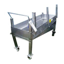 Stainless Steel Rolling Bin- 50 Gallon