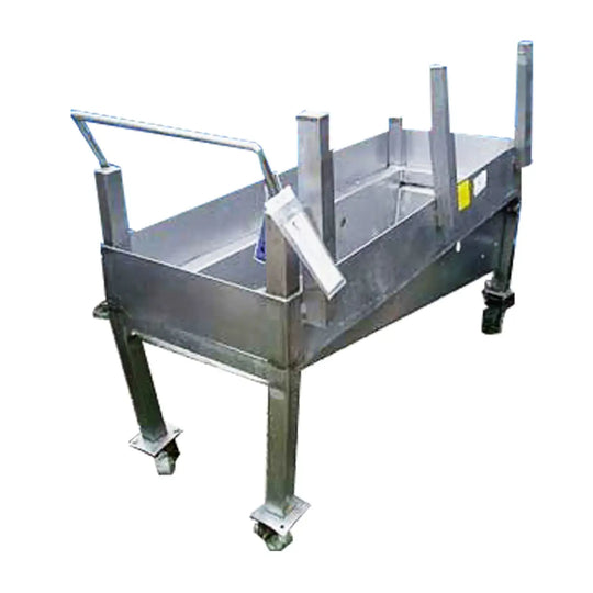 Stainless Steel Rolling Bin- 50 Gallon