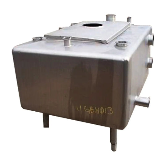 Tanque de equilibrio rectangular de acero inoxidable - 200 galones