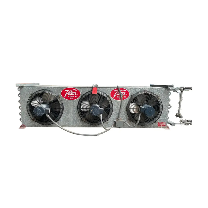 Vilter LPX 15 83 1/3 XA HGP Ammonia Evaporator Coil- 4.47 TR, 3 Fans (Low Temperature)