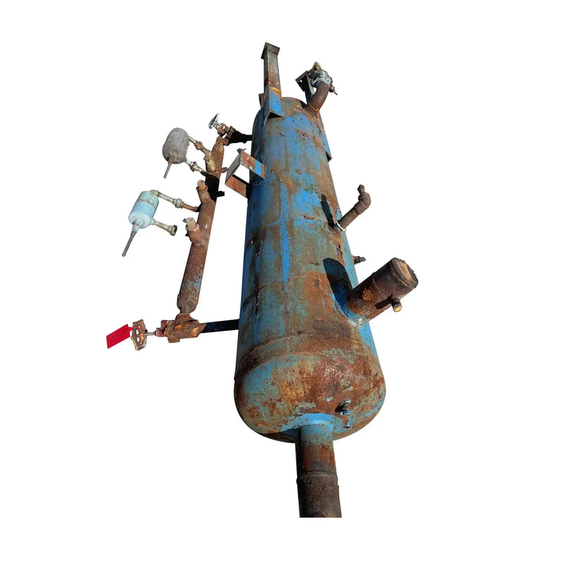 Receptor de amoníaco vertical RVS (20 x 84 pulgadas, 140 galones)