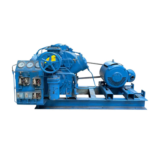Vilter 456XL 6-Cylinder Reciprocating Compressor Package (40 HP 230/460 V, Belt Driven)