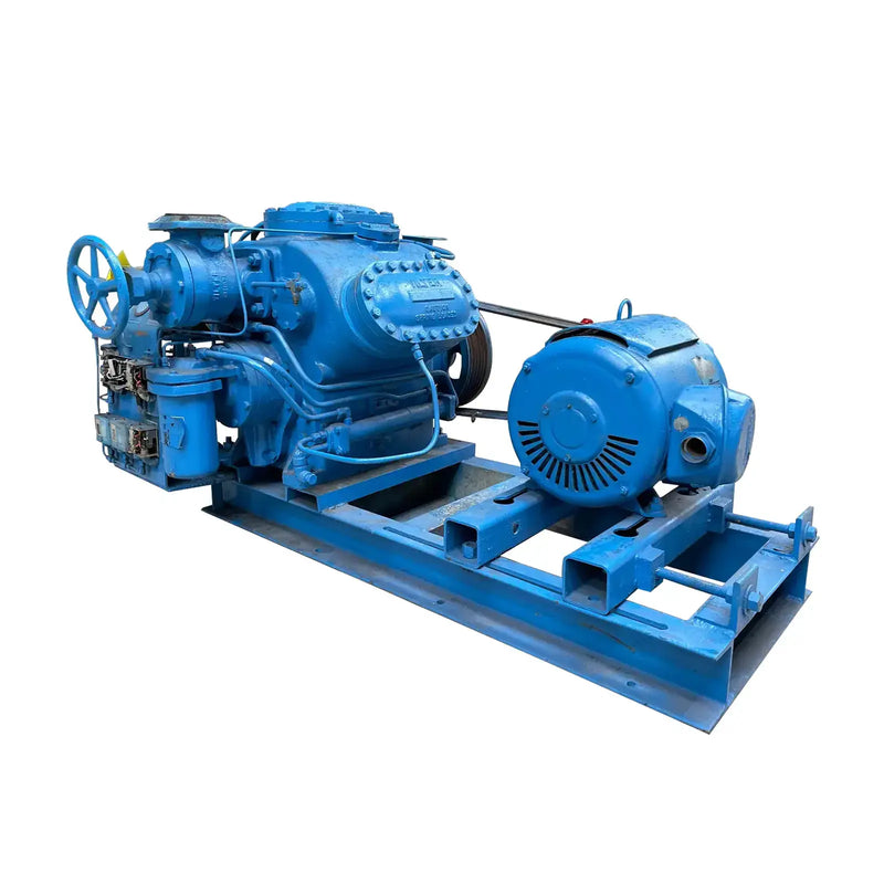 Vilter 456XL 6-Cylinder Reciprocating Compressor Package (40 HP 230/460 V, Belt Driven)