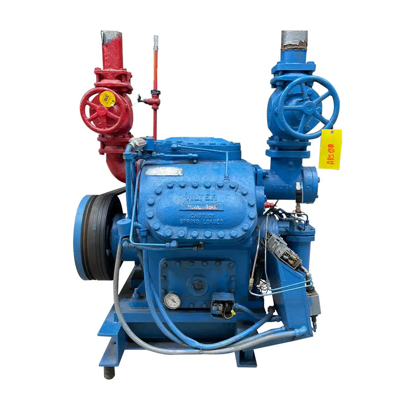 Vilter 456 6-Cylinder Reciprocating Compressor Package (MISSING COMPRESSOR, 100 HP 230/460 V, Belt Driven)