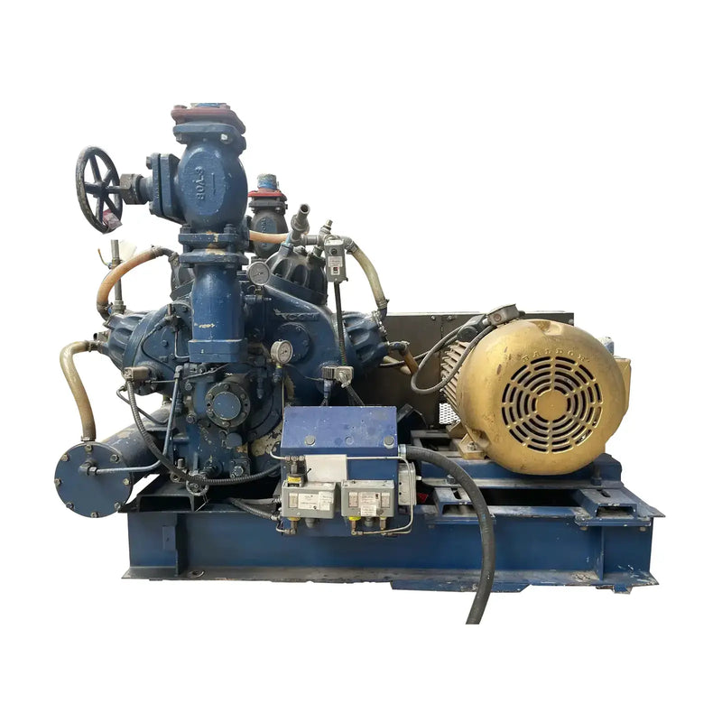 Mycom N8A 8-Cylinder Reciprocating Compressor (75 HP, 460 V, Belt Driven)