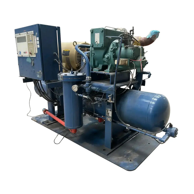Frick RXB-50 Rotary Screw Compressor Package (Frick XJS120S, 125 HP 460 V, Micro Control Panel)