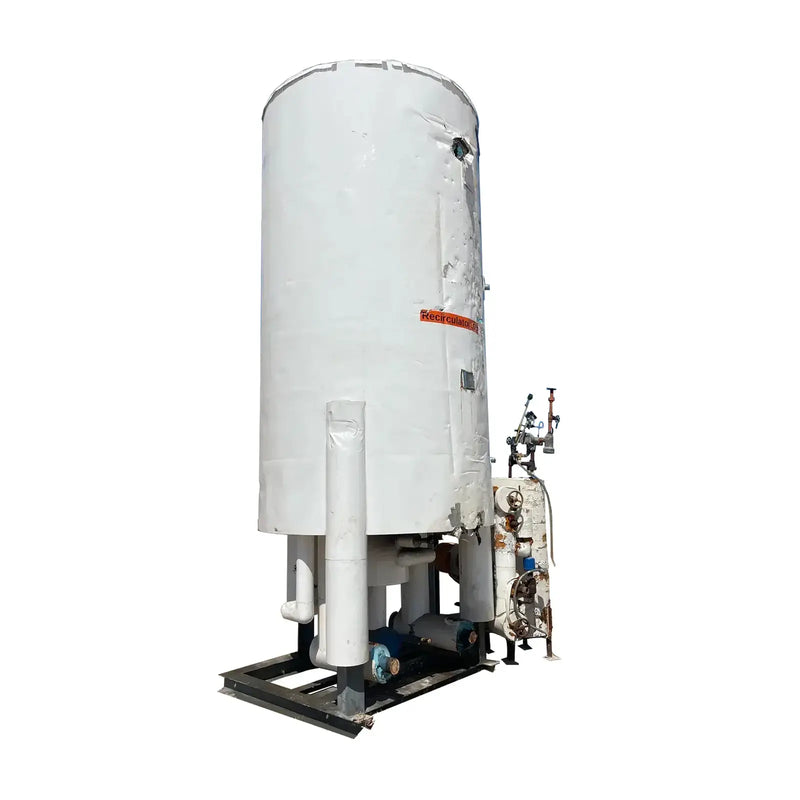Recirculador de amoníaco vertical RVS (50 x 132 pulgadas, 1405 galones)