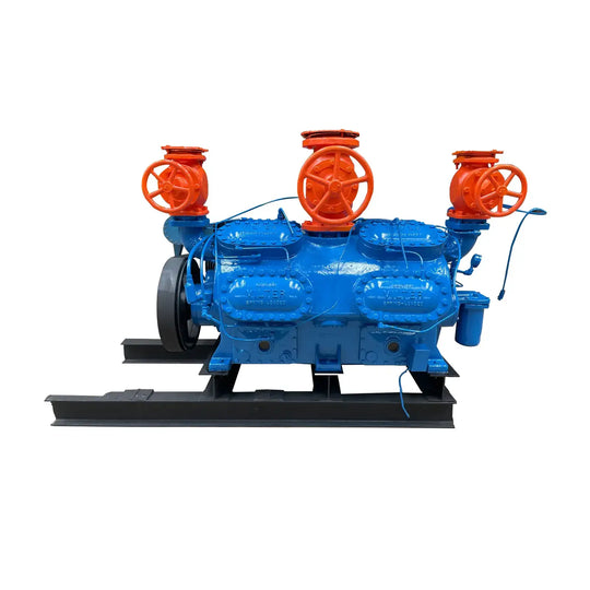 Vilter 4416 16-Cylinder Reciprocating Compressor Package (200 HP 460 V, Belt Driven)