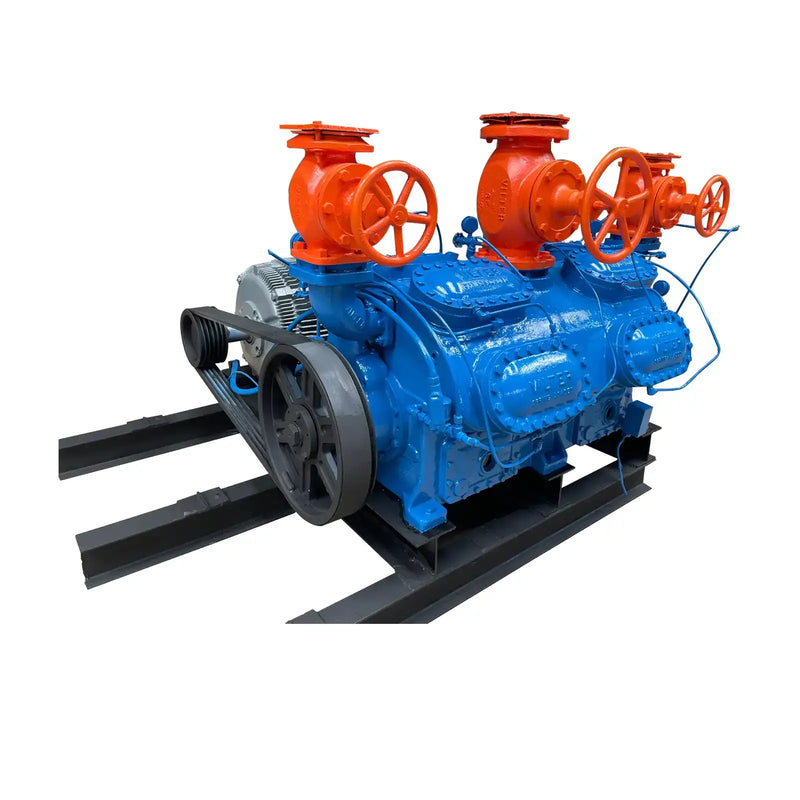 Vilter 4416 16-Cylinder Reciprocating Compressor Package (200 HP 460 V, Belt Driven)