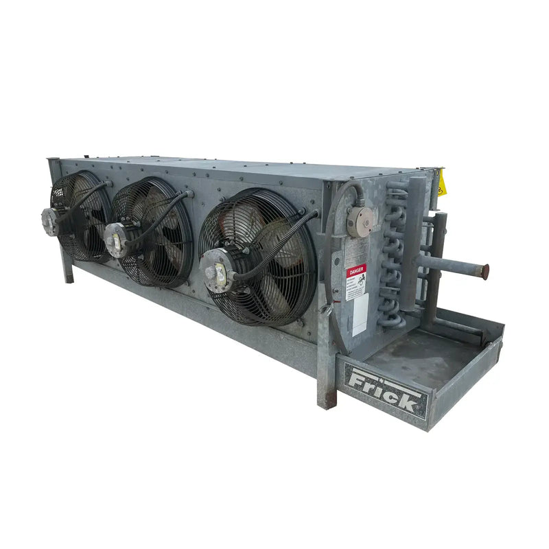 Serpentín evaporador de amoníaco Frick (York) SCS 363SH - 7 TR, 3 ventiladores (temperatura baja/media)