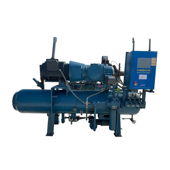 Vilter VVR-RB-NEC-LI R717 - Paquete de compresor de tornillo rotativo VSM 401 (Vilter VSM401, 60 HP 208-230/460 V)