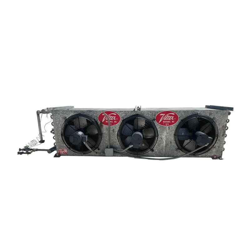 Vilter LPX-15 83 1/3 XA HGP Ammonia Evaporator Coil- 4.47 TR, 3 Fans (Low Temperature)