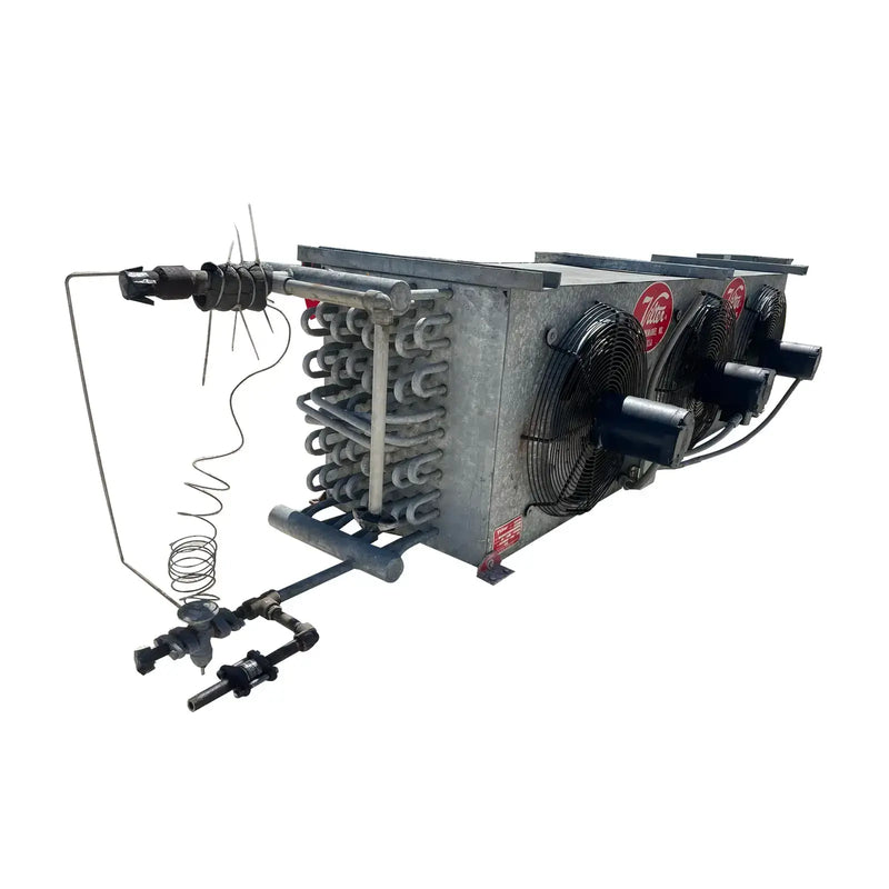 Vilter LPX-15 83 1/3 XA HGP Ammonia Evaporator Coil- 4.47 TR, 3 Fans (Low Temperature)