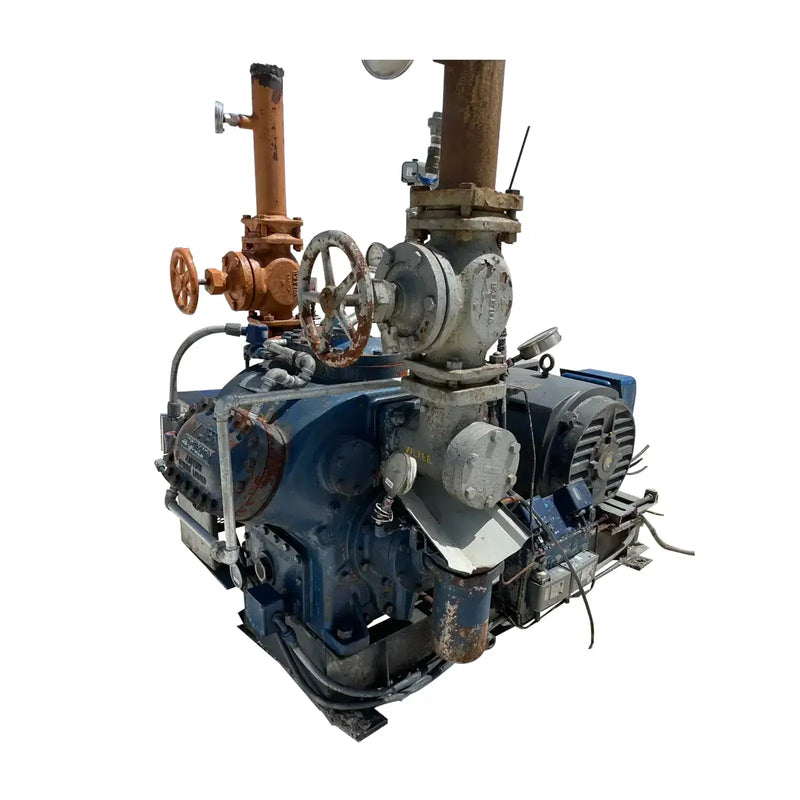 Vilter 456XL 6-Cylinder Reciprocating Compressor Package (MISSING COMPRESSOR, 100 HP 230/460 V, Belt Driven)