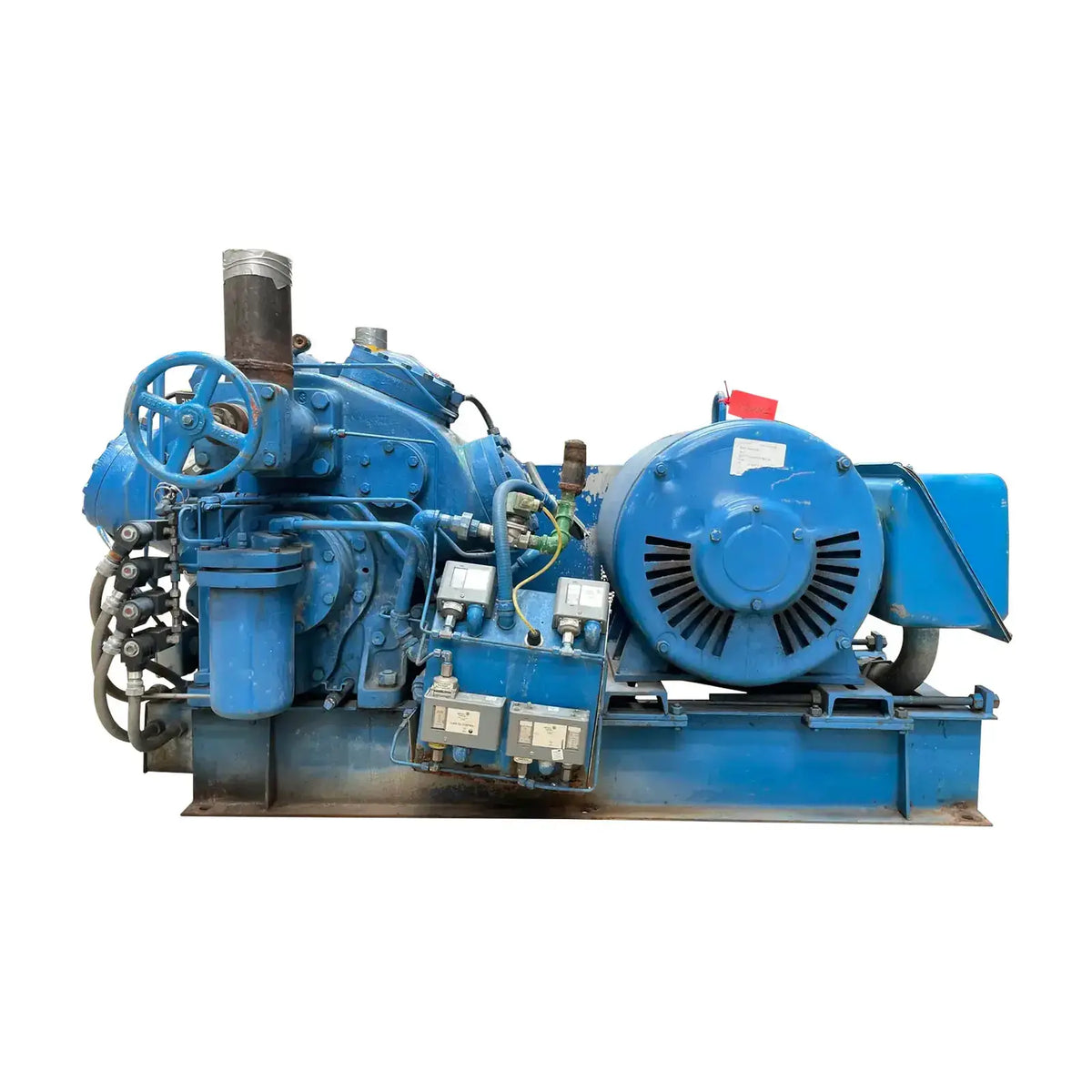Vilter 458XL 8-Cylinder Reciprocating Compressor (150 HP, 460 V, Belt-
