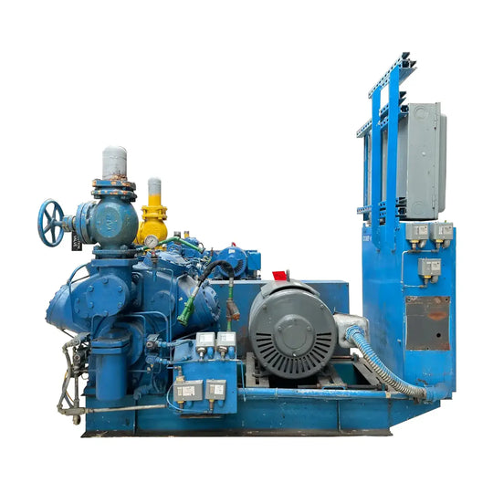 Vilter 448 8-Cylinder Reciprocating Compressor Package (125 HP, 460V, Belt Driven)