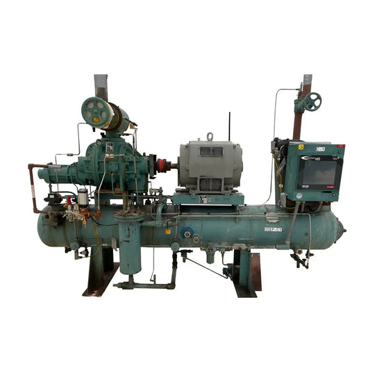 Paquete de compresor de tornillo rotativo Frick RWB II 76 (Frick TDSH163L, 200 HP 460 V, panel de control Frick Micro)