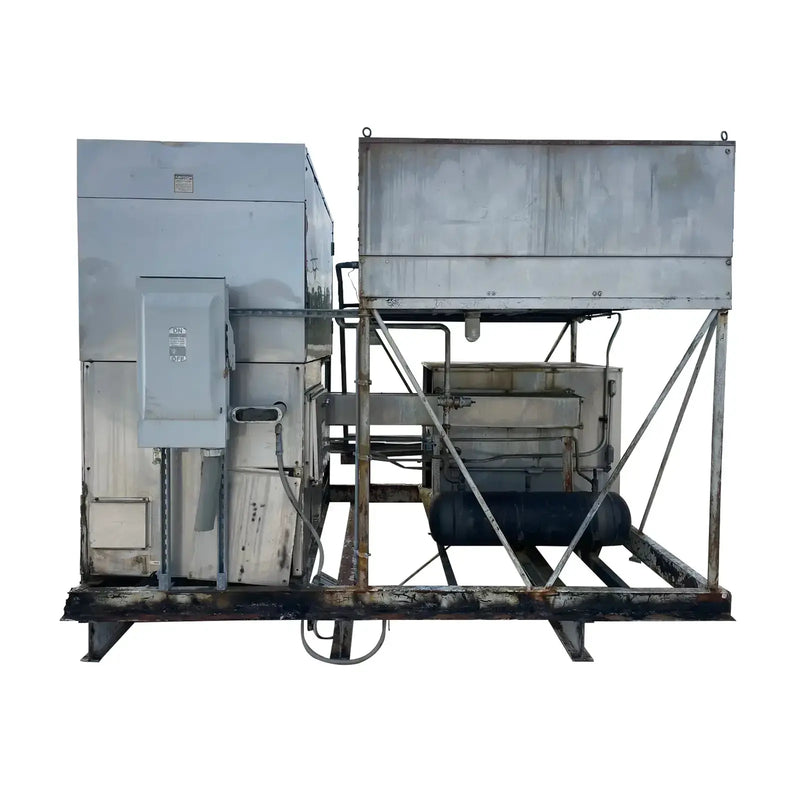 Máquina para fabricar hielo en placas Turbo Ice CF8SCA de acero inoxidable (refrigeración con halocarbono (freón), 5 toneladas por día)