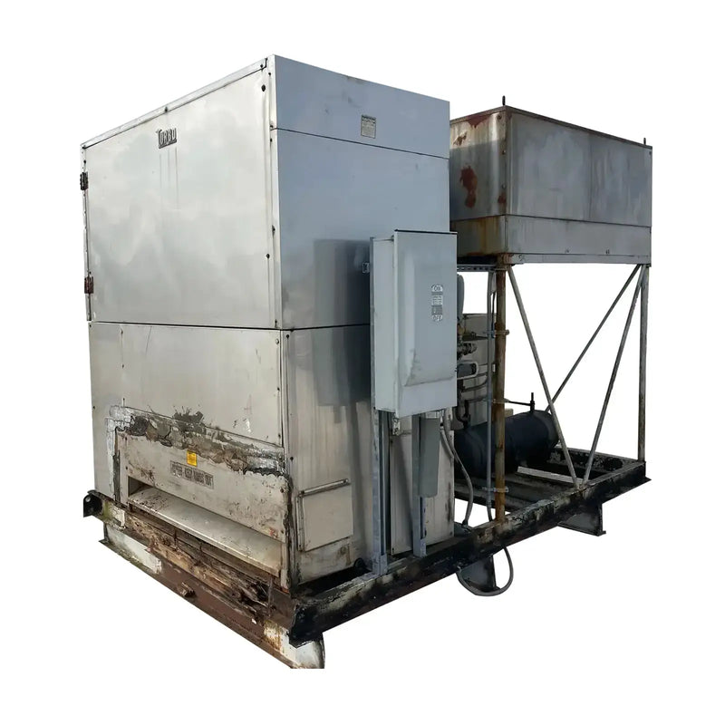 Máquina para fabricar hielo en placas Turbo Ice CF8SCA de acero inoxidable (refrigeración con halocarbono (freón), 5 toneladas por día)