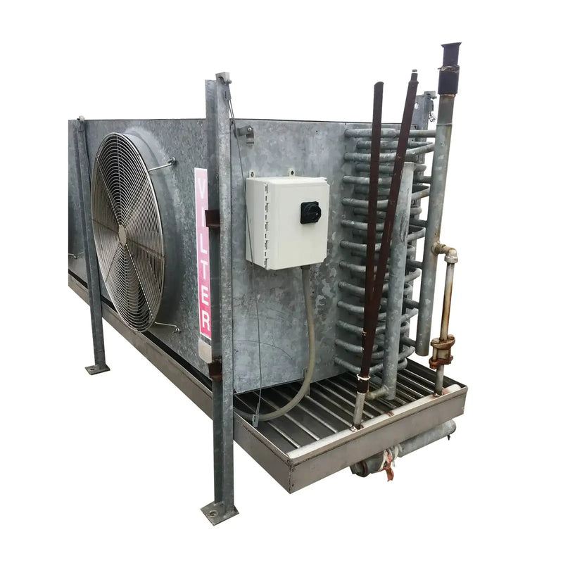 Serpentín evaporador de amoníaco Vilter HP-28-63-1-RA-HGR, 13 TR, 2 ventiladores (baja temperatura)