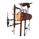 Receptor de amoníaco horizontal para fabricantes de servicios industriales (25 pulgadas x 79 pulgadas, 168 galones)