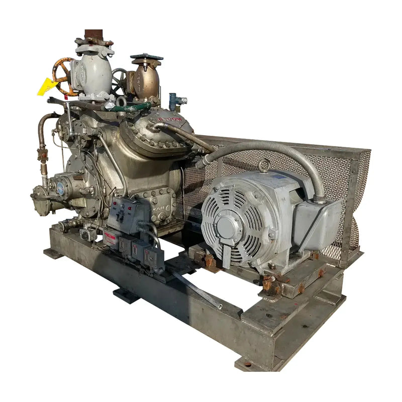 Mycom N4B 4-Cylinder Reciprocating Compressor Package (75 HP 230/460 V, Belt Driven)