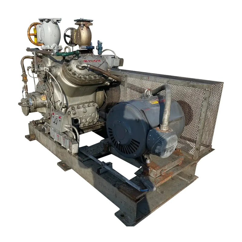 Paquete de compresor alternativo Mycom N4B de 4 cilindros (75 HP 230/460 V, accionado por correa)