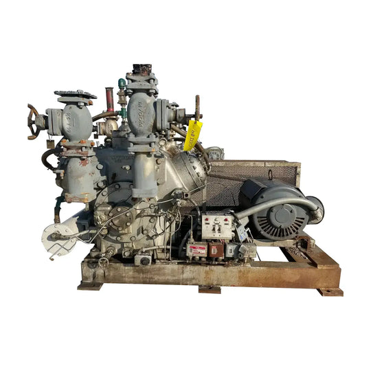 Mycom N42B 6-Cylinder Reciprocating Compressor Package (75 HP 230/460 V, Belt Driven)