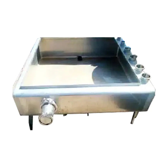 Tanque de equilibrio rectangular de acero inoxidable - 120 galones