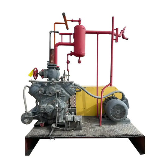 Mycom N4WB 4-Cylinder Reciprocating Compressor Package (60 HP 230/460 V, Belt Driven)