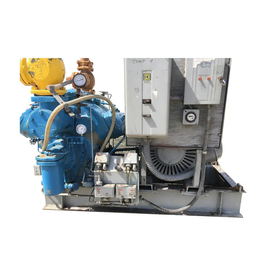 Vilter 456 6-Cylinder Reciprocating Compressor Package (100 HP 230/460 V, Belt Driven)