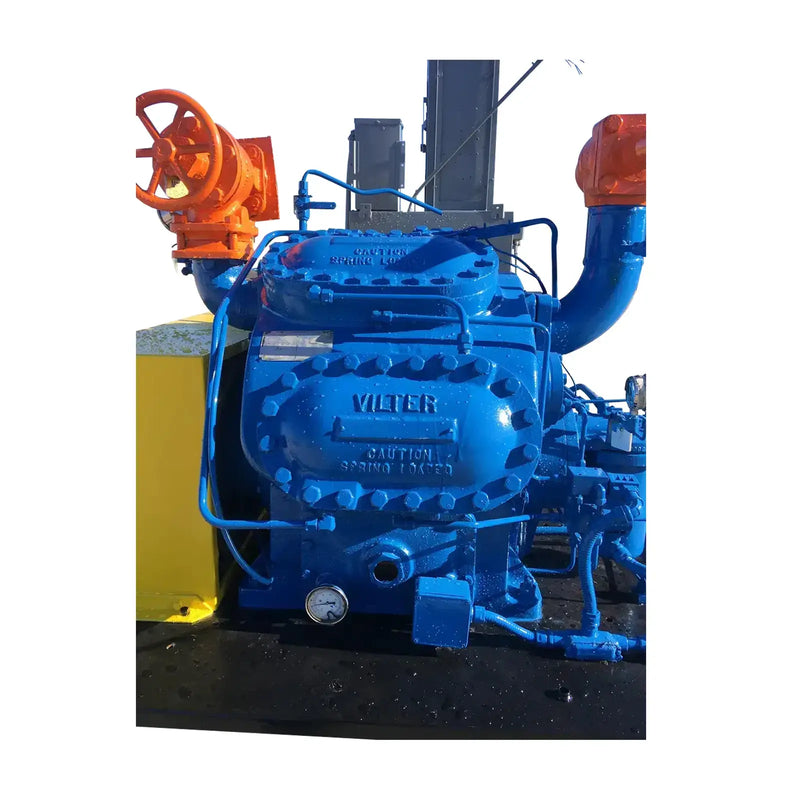Vilter 448 8-Cylinder Reciprocating Compressor Package (100 HP 460 V, Belt Driven)