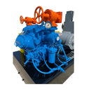 Paquete de compresor alternativo Vilter 448 de 8 cilindros (100 HP 460 V, accionado por correa)