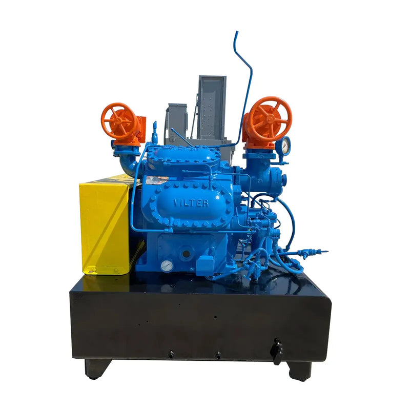 Vilter 448 8-Cylinder Reciprocating Compressor Package (100 HP 460 V, Belt Driven)