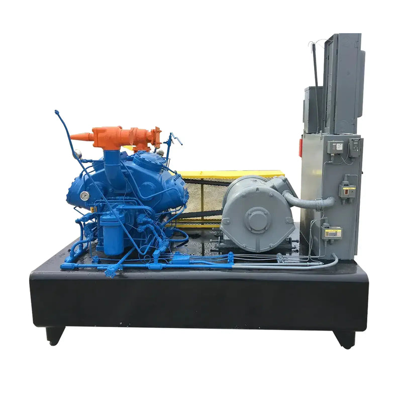 Vilter 448 8-Cylinder Reciprocating Compressor Package (100 HP 460 V, Belt Driven)