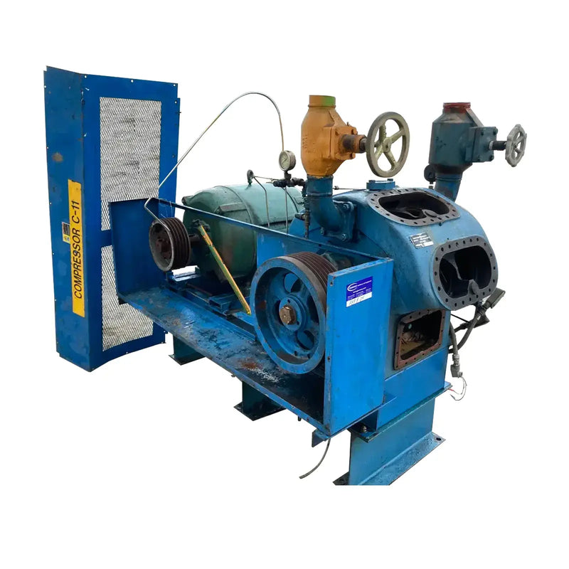Vilter 448 8-Cylinder Reciprocating Compressor (100 HP 480 V, Belt Driven)