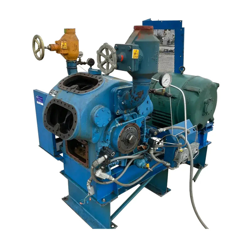 Vilter 448 8-Cylinder Reciprocating Compressor (100 HP 480 V, Belt Driven)
