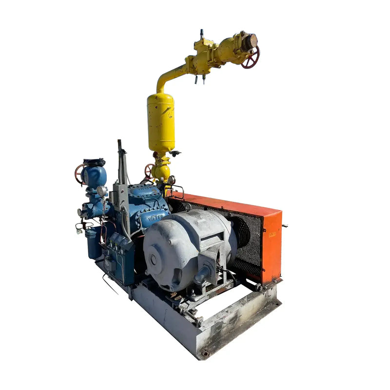 Paquete de compresor alternativo Vilter 448 de 8 cilindros (100 HP 208-220/440 V, accionado por correa)