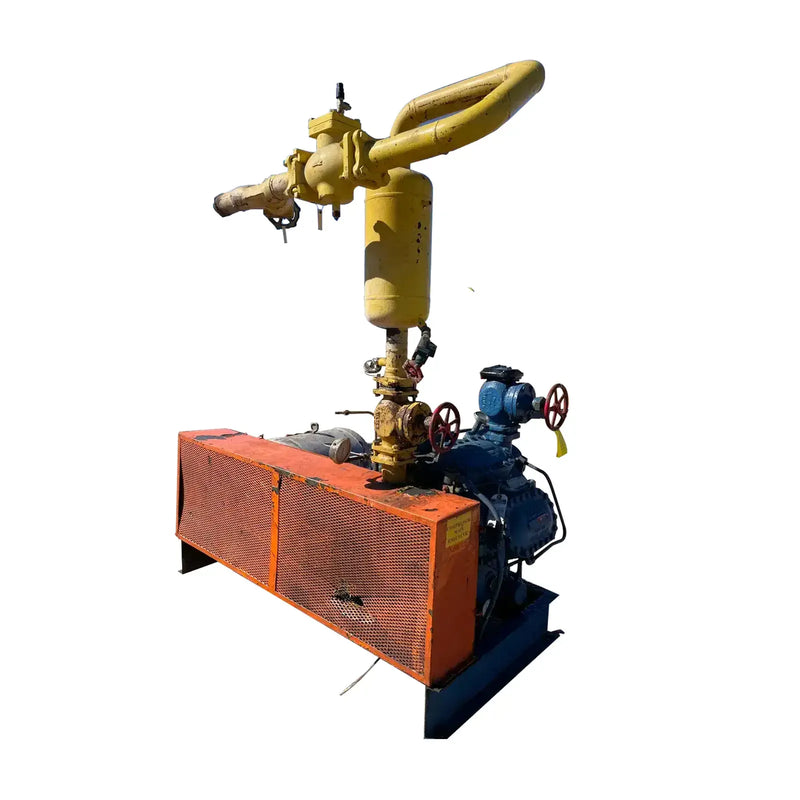 Vilter 448 8-Cylinder Reciprocating Compressor Package (100 HP 208-236/118 V, Belt Driven)