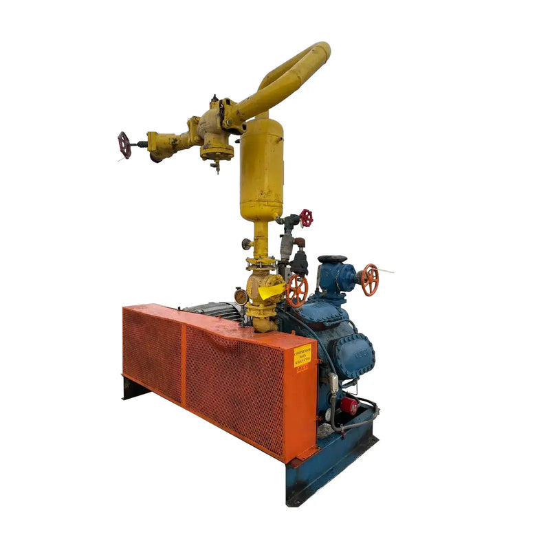 Vilter 448 8-Cylinder Reciprocating Compressor Package (100 HP 230/460 V, Belt Driven)