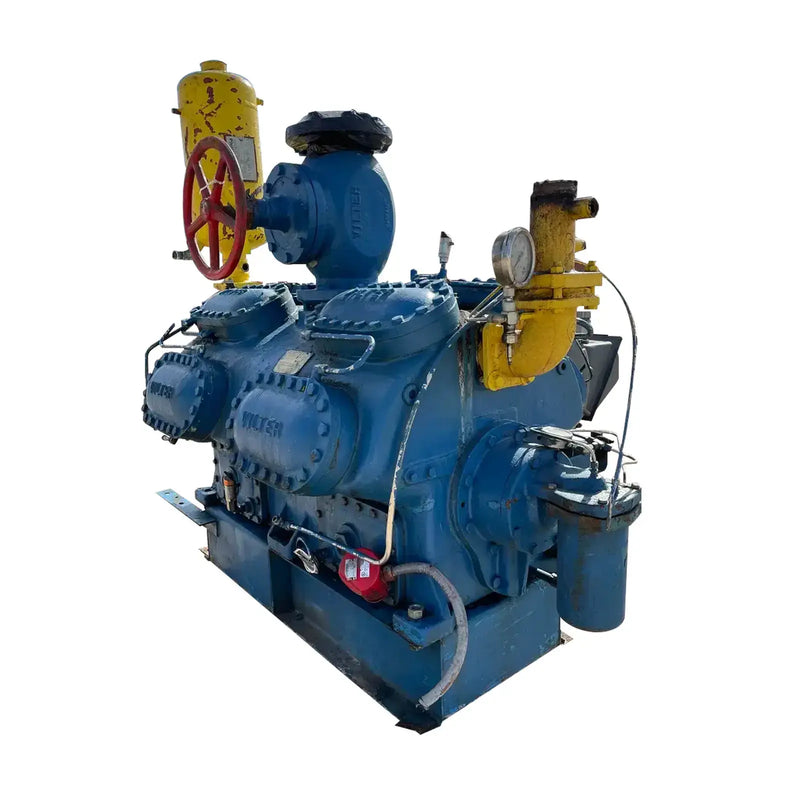 Vilter 4416 16-Cylinder Reciprocating Compressor Package (200 HP 460 V, Belt Driven)